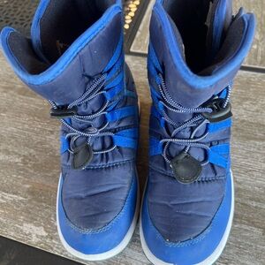Kids Blue Winter Snow Boots